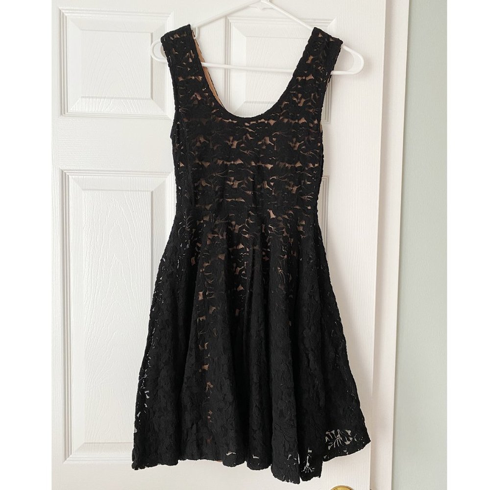 American Rag Black Lace Dress in XS